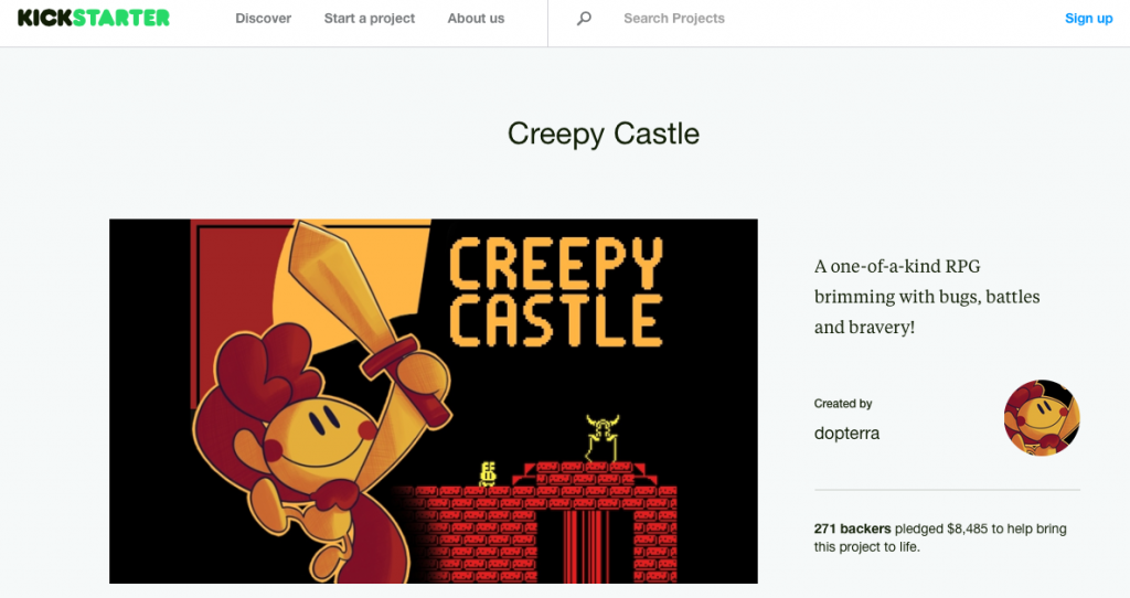 Creepy Castle Kick Starter